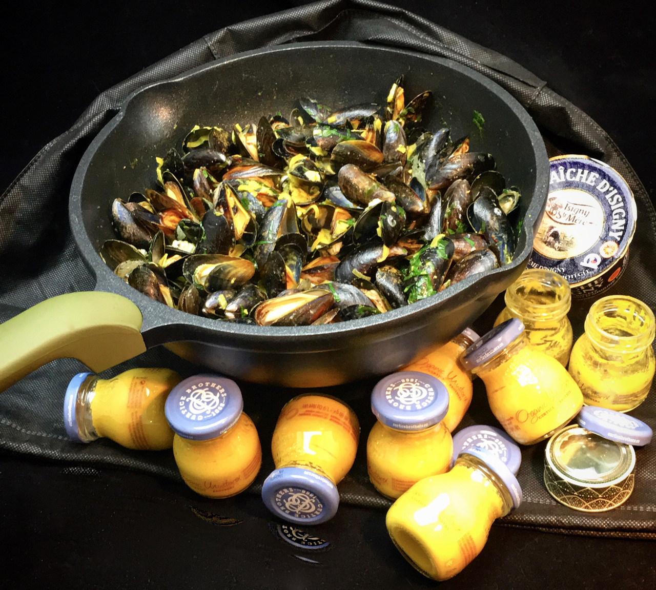 Muscheln mit Safran und Senf | Moules au Safron et à la&nbsp;Moutarde