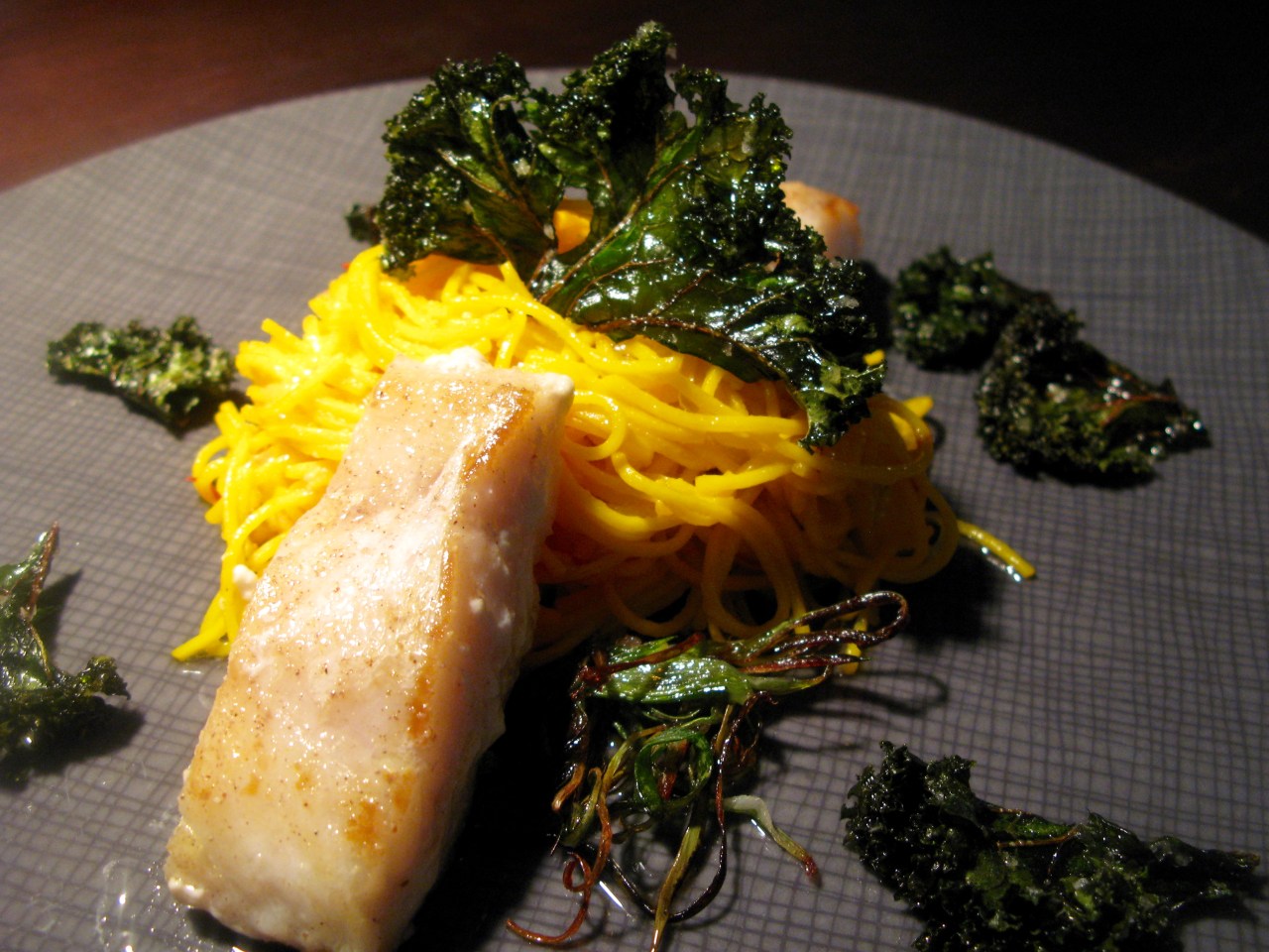 Kingklip | Zitronenpasta |&nbsp;Kale-Chips