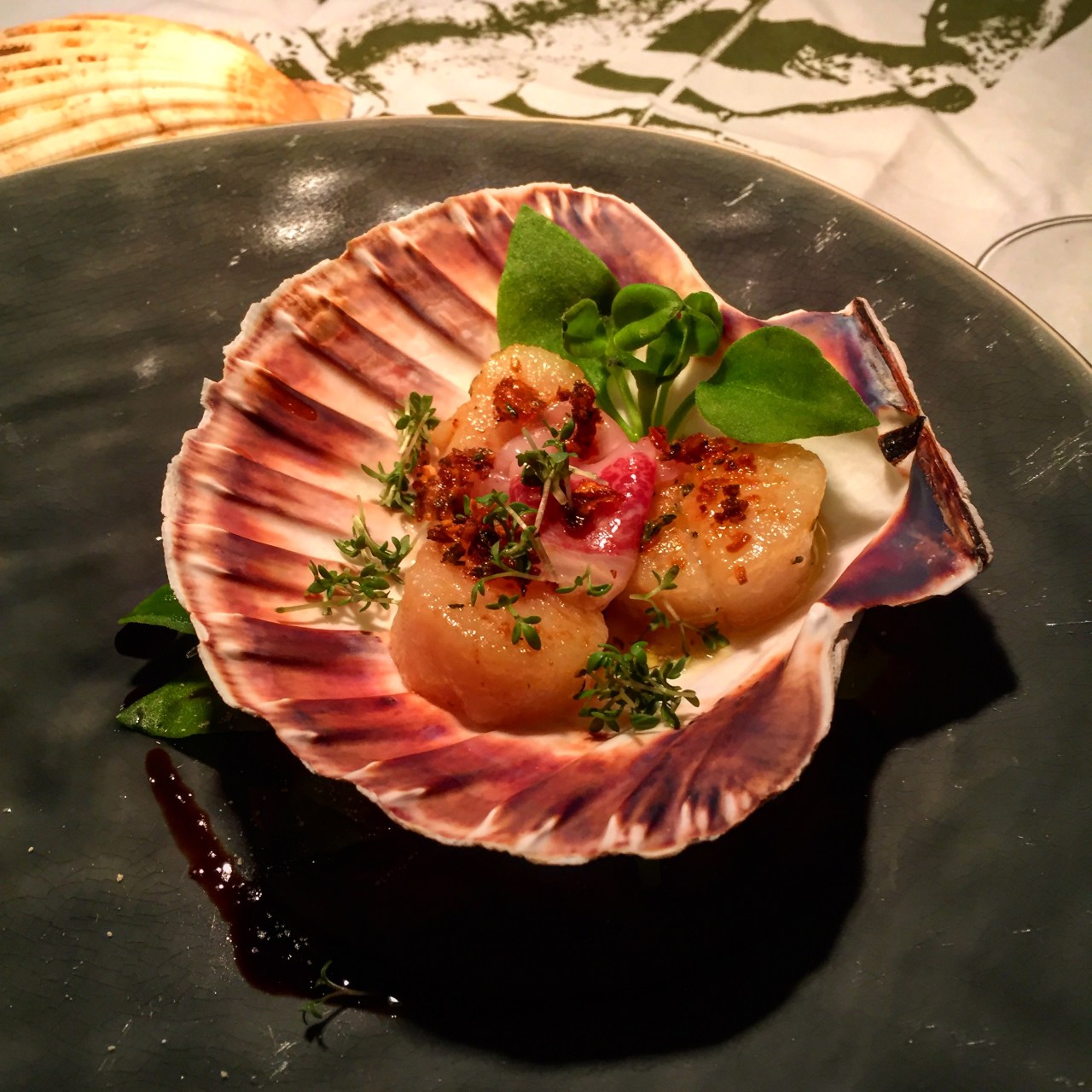 Jakobsmuscheln mit Lardo di&nbsp;Colonnata